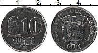 Продать Монеты Эквадор 10 сукре 1988 Сталь покрытая никелем