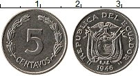 Продать Монеты Эквадор 5 сентаво 1946 Медно-никель