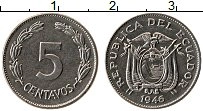 Продать Монеты Эквадор 5 сентаво 1946 Сталь