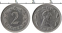 Продать Монеты Мальта 2 цента 1982 Медно-никель