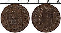 Продать Монеты Франция 10 сантим 1863 Медь
