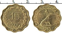 Продать Монеты Парагвай 15 сентим 1953 Латунь
