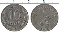 Продать Монеты Парагвай 10 сентаво 1900 Медно-никель