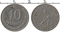 Продать Монеты Парагвай 10 сентаво 1900 Медно-никель