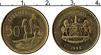 Продать Монеты Лесото 50 лисенте 1998 сталь покрытая латунью