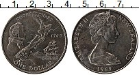 Продать Монеты Новая Зеландия 1 доллар 1969 Медно-никель