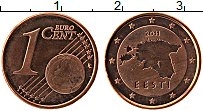 Продать Монеты Эстония 1 евроцент 2011 сталь с медным покрытием