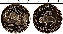 Продать Монеты США 1/2 доллара 1991 Медно-никель
