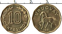 Продать Монеты Уругвай 10 сентесим 1981 Медно-никель