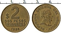 Продать Монеты Уругвай 2 песо 1994 