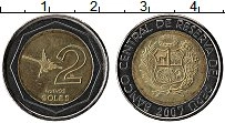 Продать Монеты Перу 2 соль 2009 Биметалл
