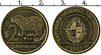 Продать Монеты Уругвай 2 песо 2011 Латунь