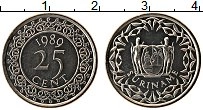 Продать Монеты Суринам 25 центов 1989 Медно-никель