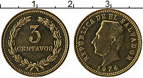 Продать Монеты Сальвадор 3 сентаво 1974 