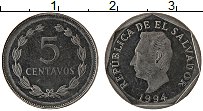 Продать Монеты Сальвадор 5 сентаво 1999 Медно-никель