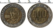 Продать Монеты Чили 500 песо 2008 Биметалл