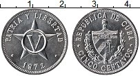 Продать Монеты Куба 5 сентаво 1972 Алюминий