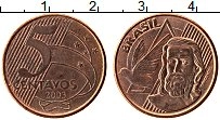 Продать Монеты Бразилия 5 сентаво 2004 Бронза