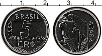 Продать Монеты Бразилия 5 крузейро 1993 Медно-никель