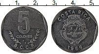 Продать Монеты Коста-Рика 5 колон 1989 Медно-никель
