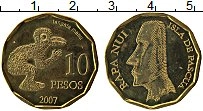 Продать Монеты Остров Пасхи 10 песо 2007 Медно-никель