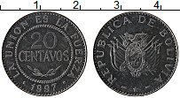 Продать Монеты Боливия 20 сентаво 1987 Медно-никель