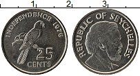 Продать Монеты Сейшелы 25 центов 2003 Медно-никель