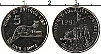 Продать Монеты Эритрея 5 центов 1997 Медно-никель