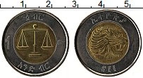 Продать Монеты Эфиопия 1 бирр 2010 Биметалл