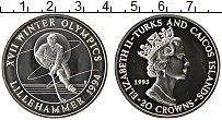 Продать Монеты Теркc и Кайкос 20 крон 1993 Серебро