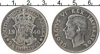 Продать Монеты Южная Африка 2 1/2 шиллинга 1940 Серебро