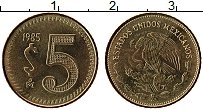 Продать Монеты Мексика 5 песо 1985 Латунь