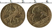 Продать Монеты Ватикан 20 лир 1985 Латунь