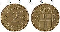Продать Монеты Исландия 2 кроны 1940 Бронза