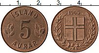 Продать Монеты Исландия 5 аурар 1966 Бронза
