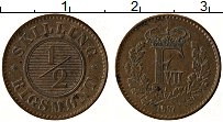 Продать Монеты Дания 1/2 скиллинга 1857 Бронза
