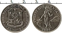Продать Монеты Филиппины 25 сентаво 1966 Медно-никель