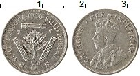 Продать Монеты ЮАР 3 пенса 1935 Серебро