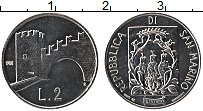 Продать Монеты Сан-Марино 2 лиры 1988 Алюминий