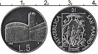 Продать Монеты Сан-Марино 5 лир 1988 Алюминий