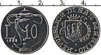 Продать Монеты Сан-Марино 10 лир 1989 Алюминий