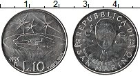 Продать Монеты Сан-Марино 10 лир 1999 Алюминий