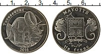Продать Монеты Майотта 1 франк 2016 Медно-никель