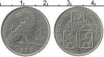 Продать Монеты Бельгия 1 франк 1939 Никель