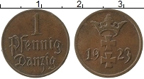 Продать Монеты Данциг 1 пфенниг 1923 Медь
