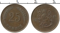 Продать Монеты Финляндия 25 пенни 1942 Медь