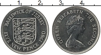 Продать Монеты Остров Джерси 5 пенсов 1980 Медно-никель