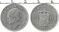 Продать Монеты Нидерланды 1/2 гульдена 1922 Серебро