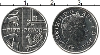 Продать Монеты Великобритания 5 пенсов 2012 Медно-никель