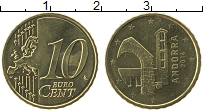 Продать Монеты Андорра 10 евроцентов 2014 Латунь